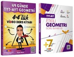 Etkili Matematik Yayınları TYT AYT Etkili Geometri Soru Bankası ve 49 Günde TYT AYT Geometri Video Ders Kitabı