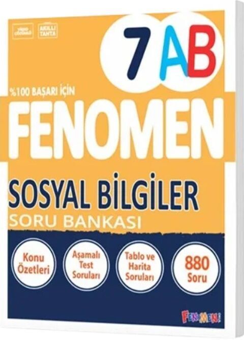 Fenomen Okul Yayınları 7. Sınıf Sosyal Bilgiler A ve B Fenomen Soru Bankası
