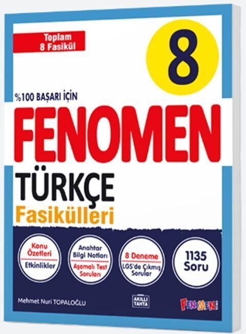 Fenomen Okul Yayınları 8. Sınıf Türkçe Fenomen Fasikülleri