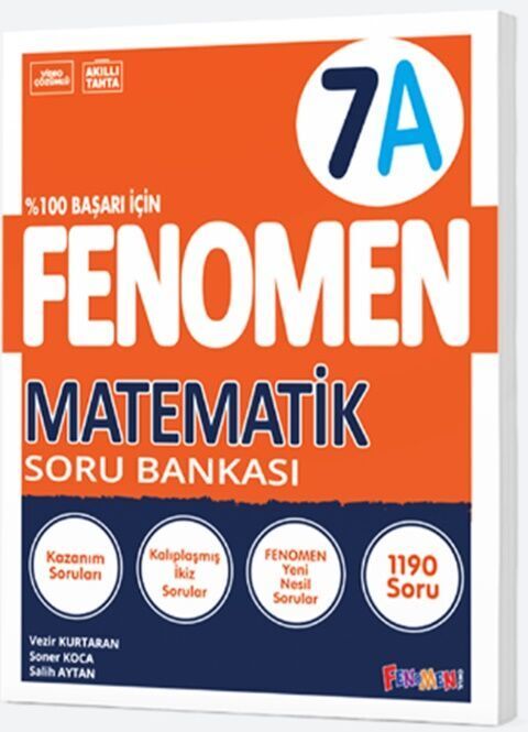 Fenomen Okul Yayınları 7. Sınıf Matematik A Fenomen Soru Bankası