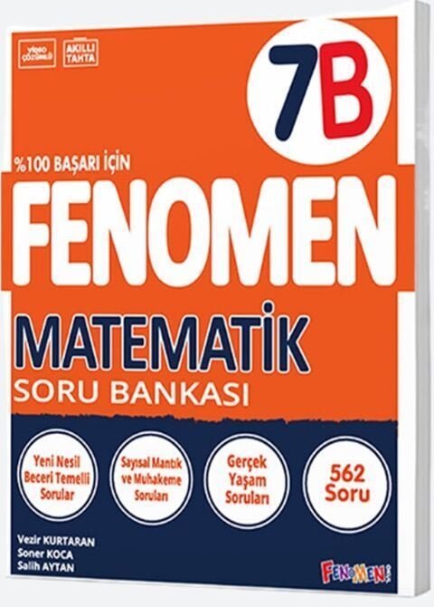 Fenomen Okul Yayınları 7. Sınıf Matematik B Fenomen Soru Bankası