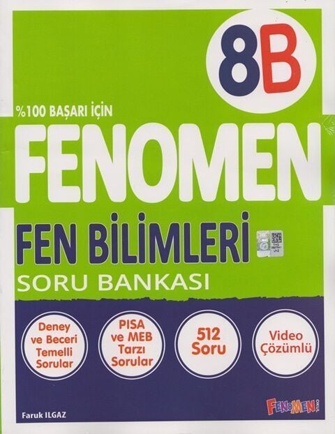 Fenomen Okul Yayınları 8. Sınıf Fenomen Fen Bilimleri B Soru Bankası