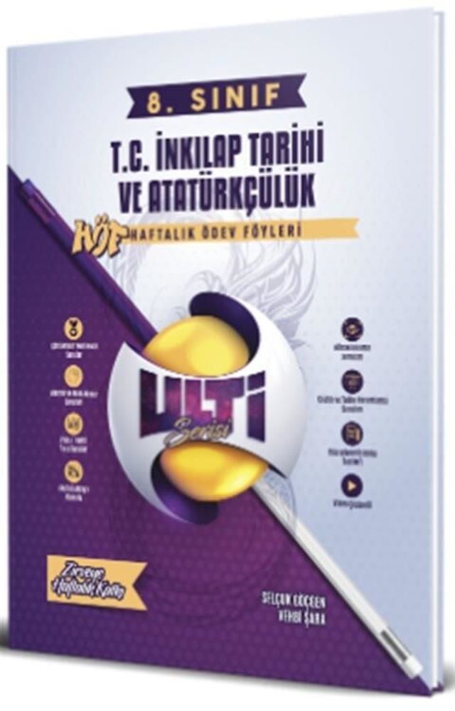 Ulti Yayınları 8. Sınıf LGS T.C. İnkılap Tarihi ve Atatürkçülük Haftalık Ödev Föyleri