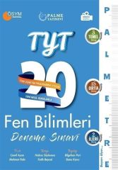 Palme Yayınları TYT Fen Bilimleri Palmetre Serisi 20 Deneme Video Çözümlü