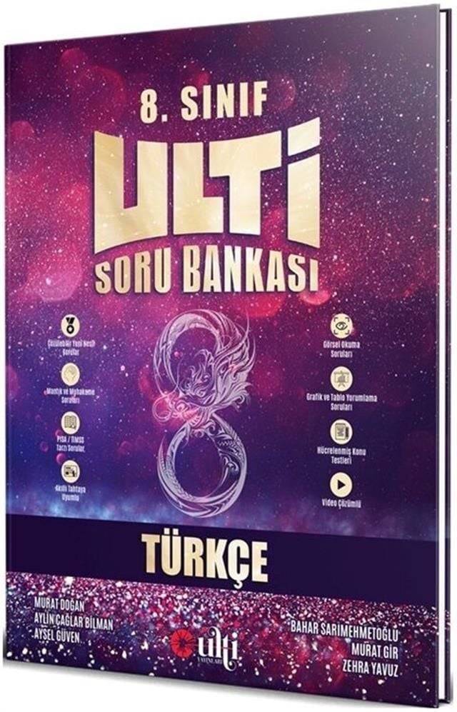 Ulti Yayınları 8. Sınıf LGS Türkçe Soru Bankası