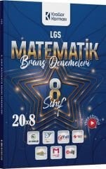 Krallar Karması 8. Sınıf LGS Matematik 20 x 8 Branş Denemeleri