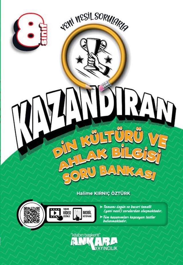 Ankara Yayıncılık 8. Sınıf Kazandıran Din Kültürü ve Ahlak Bilgisi Soru Bankası