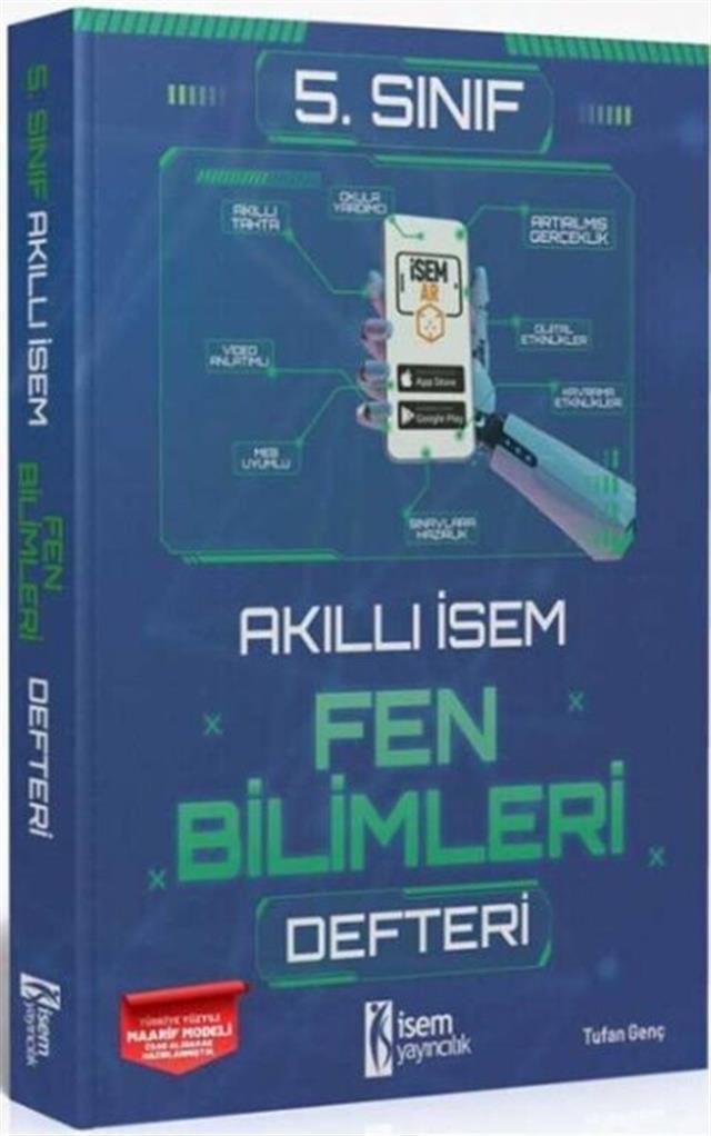 İsem Yayınları 5. Sınıf Akıllı İsem Fen Bilimleri Defteri
