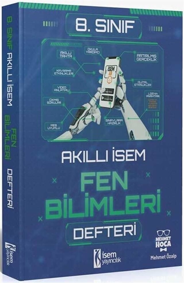 İsem Yayınları 8. Sınıf Fen Bilimleri Akıllı İsem Defteri