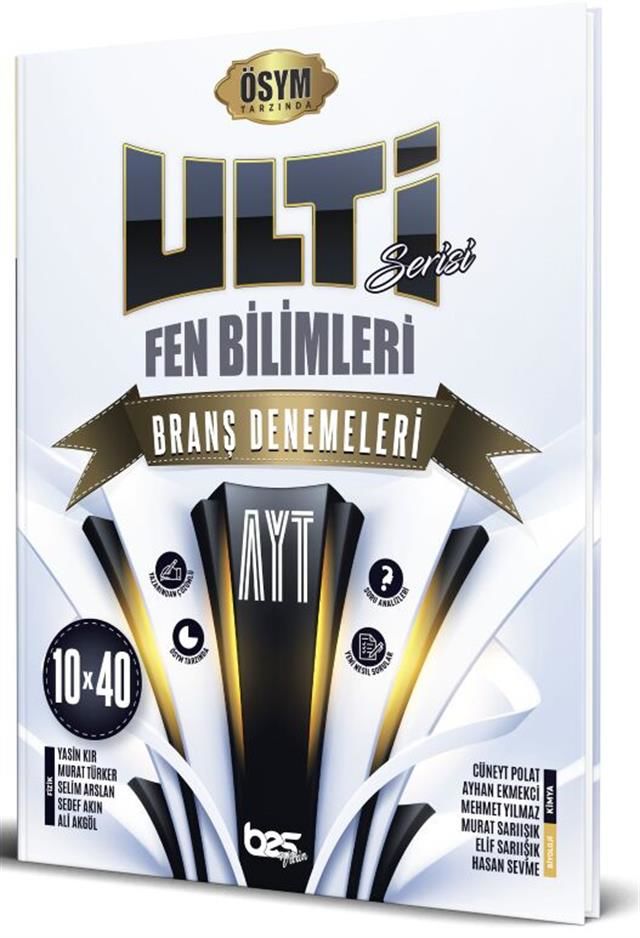 Ulti Yayınları AYT Fen Bilimleri 10 x 40 Branş Denemeleri