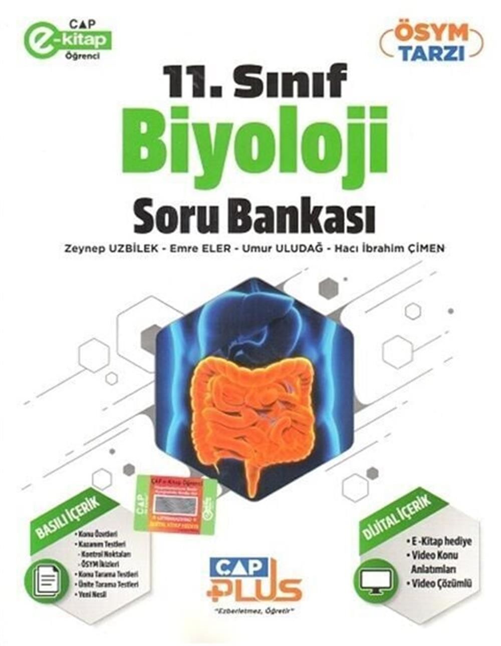 Çap Yayınları 11. Sınıf Anadolu Biyoloji Plus Soru Bankası