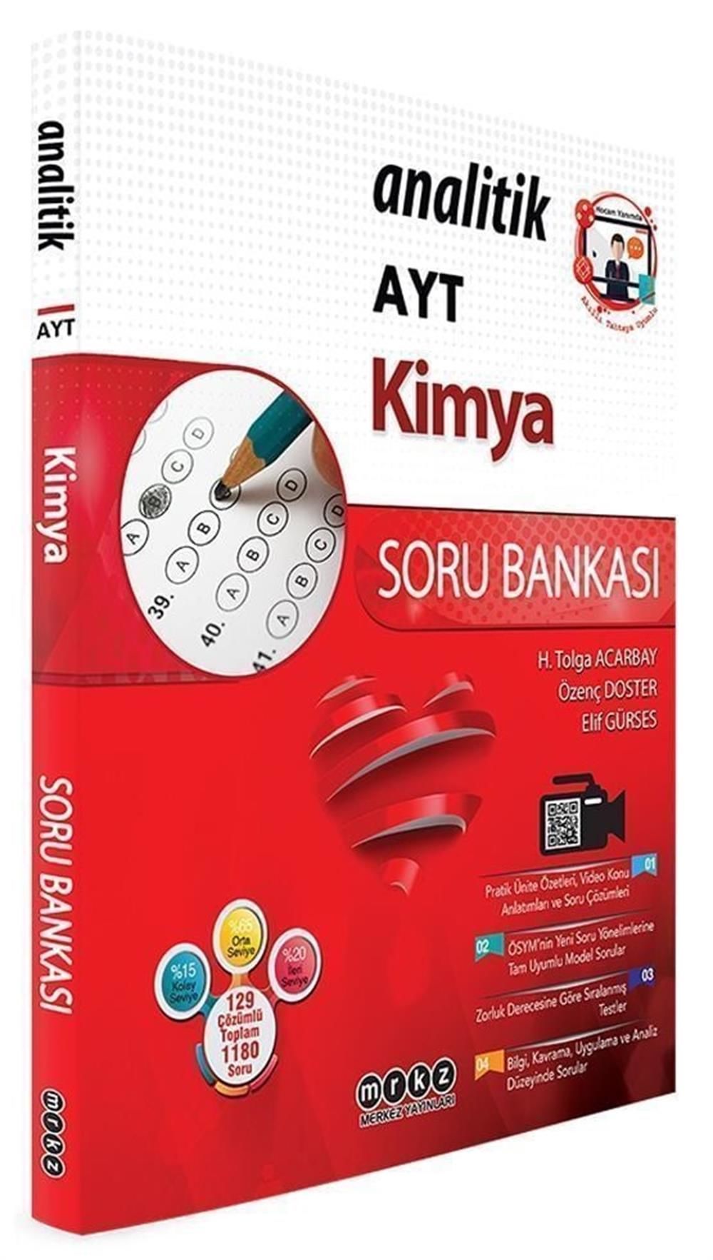 Merkez Yayınları AYT Kimya Analitik Soru Bankası
