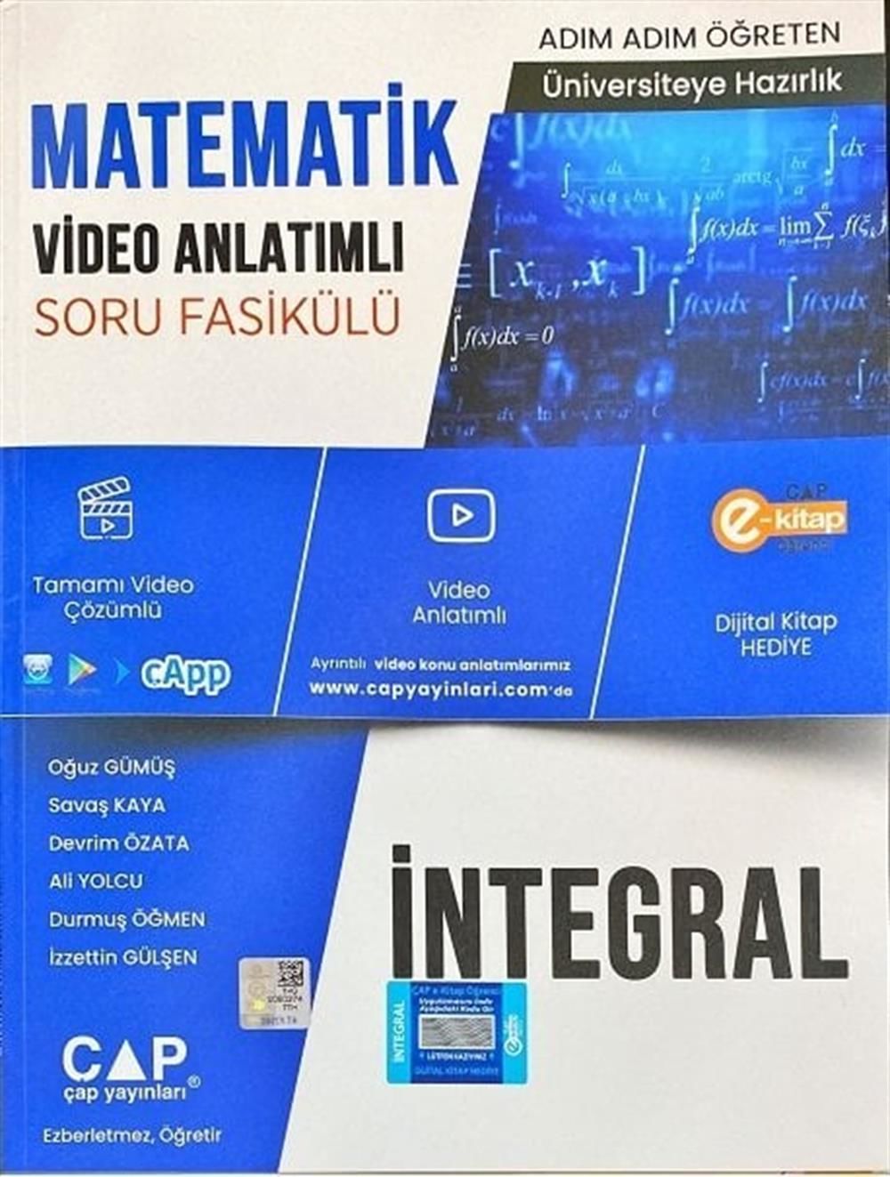 Çap Matematik İntegral Konu Anlatımlı Soru Bankası