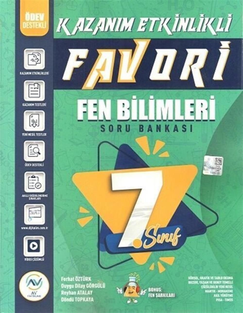 Av Yayınları 7. Sınıf Fen Bilimleri Favori Serisi Kazanım Etkinlikli Soru Bankası