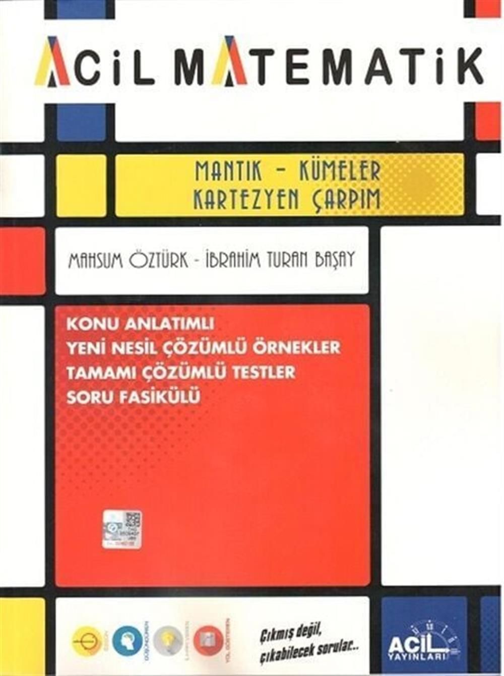 Acil Yayınları Mantık Kümeler Kartezyen Çarpım Konu Anlatımlı Soru Fasikülü