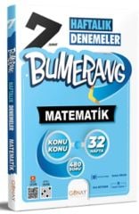Günay Yayınları 7. Sınıf Bumerang Haftalık Matematik Denemeleri