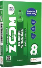 Günay Yayınları 8. Sınıf Din Kültürü ve Ahlak Bilgisi Yeni Zoom Soru Bankası