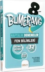 Günay Yayınları 8. Sınıf Fen Bilimleri Bumerang Konu Konu Haftalık Denemeler