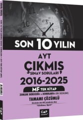 Çap Yayınları AYT MF Tek Kitap Son 10 Yılın Çıkmış Soruları 2016 2025