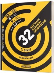 Hız Yayınları 7. Sınıf Fen Bilimleri 32 Haftalık Kazanım Denemeleri