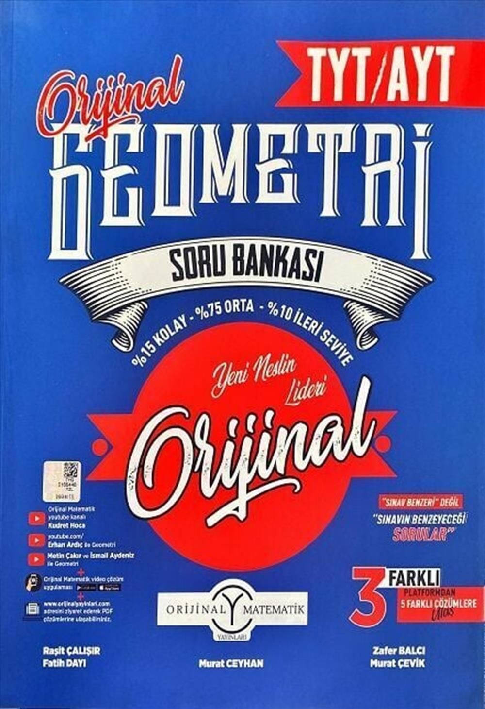 Orijinal Yayınları TYT AYT Geometri Soru Bankası