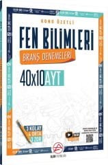 Alan Yayınları AYT Fen Bilimleri Konu Özetli 40 x 10 Branş Denemeleri