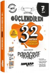 Ankara Yayıncılık 7. Sınıf Paragraf Güçlendiren 32 Haftalık Kazanım Denemeleri