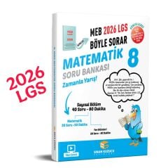 Sinan Kuzucu Yayınları 8. Sınıf 2026 Lgs Meb Böyle Sorar MATEMATİK Soru Bankası Video Çözümlü