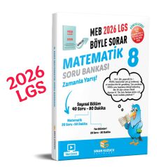Sinan Kuzucu Yayınları 8. Sınıf 2026 Lgs Meb Böyle Sorar MATEMATİK Soru Bankası Video Çözümlü