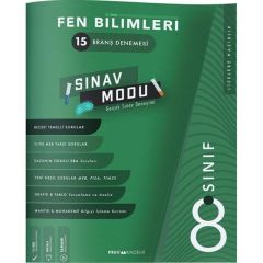 Pruva Akademi 8. Sınıf Fen Bilimleri Sınav Modu 15 Branş Denemesi