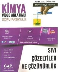 Çap Yayınları Üniversiteye Hazırlık Kimya Sıvı Çözeltiler ve Çözünürlük Konu Anlatımlı Soru Fasikülü