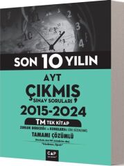 Çap Yayınları AYT TM Tek Kitap Son 10 Yılın Çıkmış Soruları