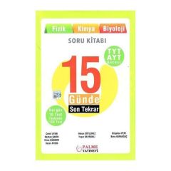 Palme Yayınevi TYT AYT Öncesi 15 Günde Son Tekrar Soru Kitabı