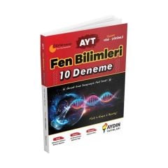 Aydın Yayınları AYT Fen Bilimleri 10 Deneme