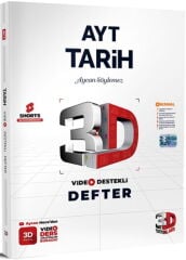 3D Yayınları AYT Tarih Video Destekli Defter