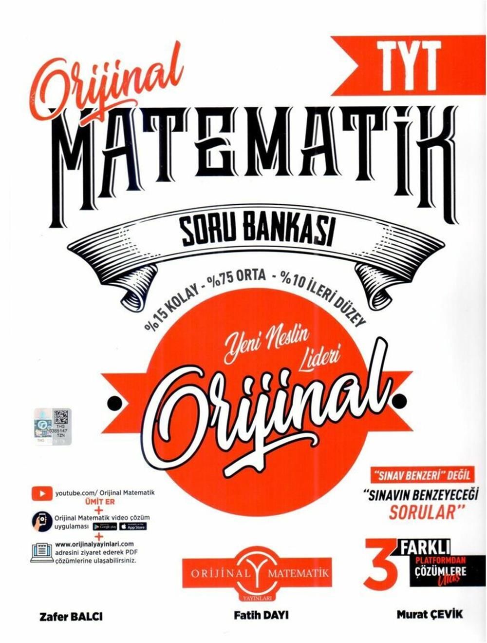 Orijinal Yayınları TYT Matematik Soru Bankası