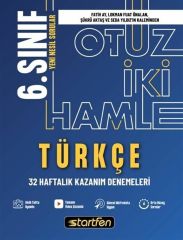 Startfen Yayınları 6. Sınıf Türkçe 32 Haftalık Kazanım Denemeleri