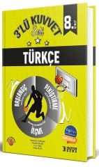 İşleyen Zeka 8. Sınıf Türkçe 3 lü Kuvvet Serisi Seti