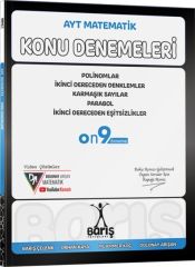 Barış Yayınları AYT Matematik Polinomlar İkinci Dereceden Denklemler Eşitsizlikler Karmaşık Sayılar Parabol Konu Denemeleri