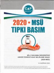 Çap Yayınları Üniversiteye Hazırlık MSÜ 2020 Tıpkı Basım